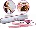 No Frizzy Hair! Yes… Quick High Heat Mini Tourmaline Ceramic Flat Iron, Salon Quality Mini Flat Iron for Travel w/ Heat Resistant Pouch. Tourmaline Plates Lay Hair Flat for a High Shine & Smoothness