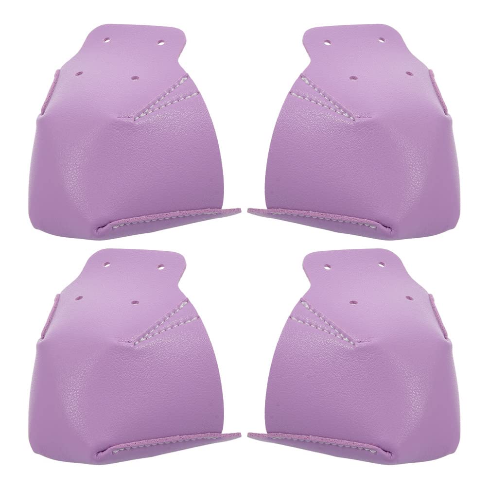BESPORTBLE 2 Pairs Cap Guards Leather Skate Caps Roller Guards Skates Covers for Roller Skate Purple
