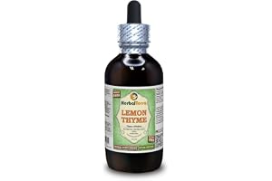 Lemon Thyme (Thymus x Citriodorus) Glycerite, Dried Herb Alcohol-Free Liquid Extract (Brand Name: HerbalTerra) 4 fl.oz (120 ml)