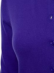 FLORIA Women's Button Down Crew Neck Long Sleeve