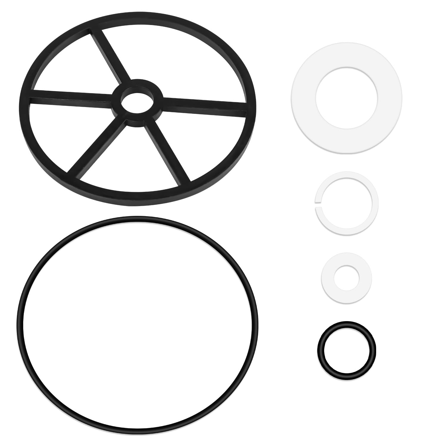 XIHIRCD 6Pcs Pool Filter Parts Spider Gasket Kit, SPX0710L O-Ring Pool Valve Gasket SP0714T SPX0714CA Pool Pump Parts for Hayward Vari-Flo XL Valve