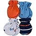 Gerber Baby Boys' 4 Pack Mittens