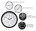 24 inch Black Wall Clock The Definitive by Infinity Instruments