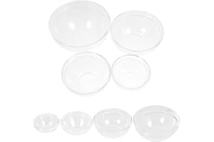 CHILDWEET 8 Pcs Acrylic Essential Oil Mixing Bowls for Facial Massage, Plastic Salon Bowls for Beauty