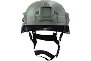 GVAKVTGK MICH Airsoft Helmet with Side Rails and NVG Mounts for Outdoor Activities Such As Airsoft, Paintball, CS Games, Etc.
