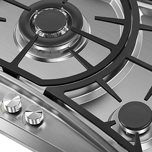 Empava 36 in. Gas Stove Cooktop with 5 Sealed BurnersHeavy Duty
