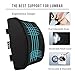 Memory Foam Lumbar Support Back Cushion for Back Pain Relief, Lumbar Support Pillow for Office Chair or Car Seat with Washable Mesh Cover and Dual Adjustable Straps, Black