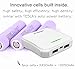 SINOELE Portable Power Bank 10000mAh External Battery Pack Dual USB Charger Ultra Small for iPhone,iPad,Samsung,Huawei (White)