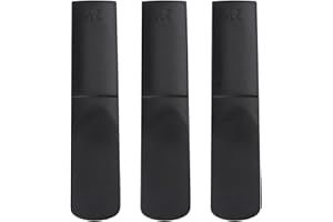 TIKATARER 3pcs Alto Saxophone Reeds, Resin Plastic Saxophone Mouthpiece Accessories 2.5 Strength, with No Soaking Needed, for
