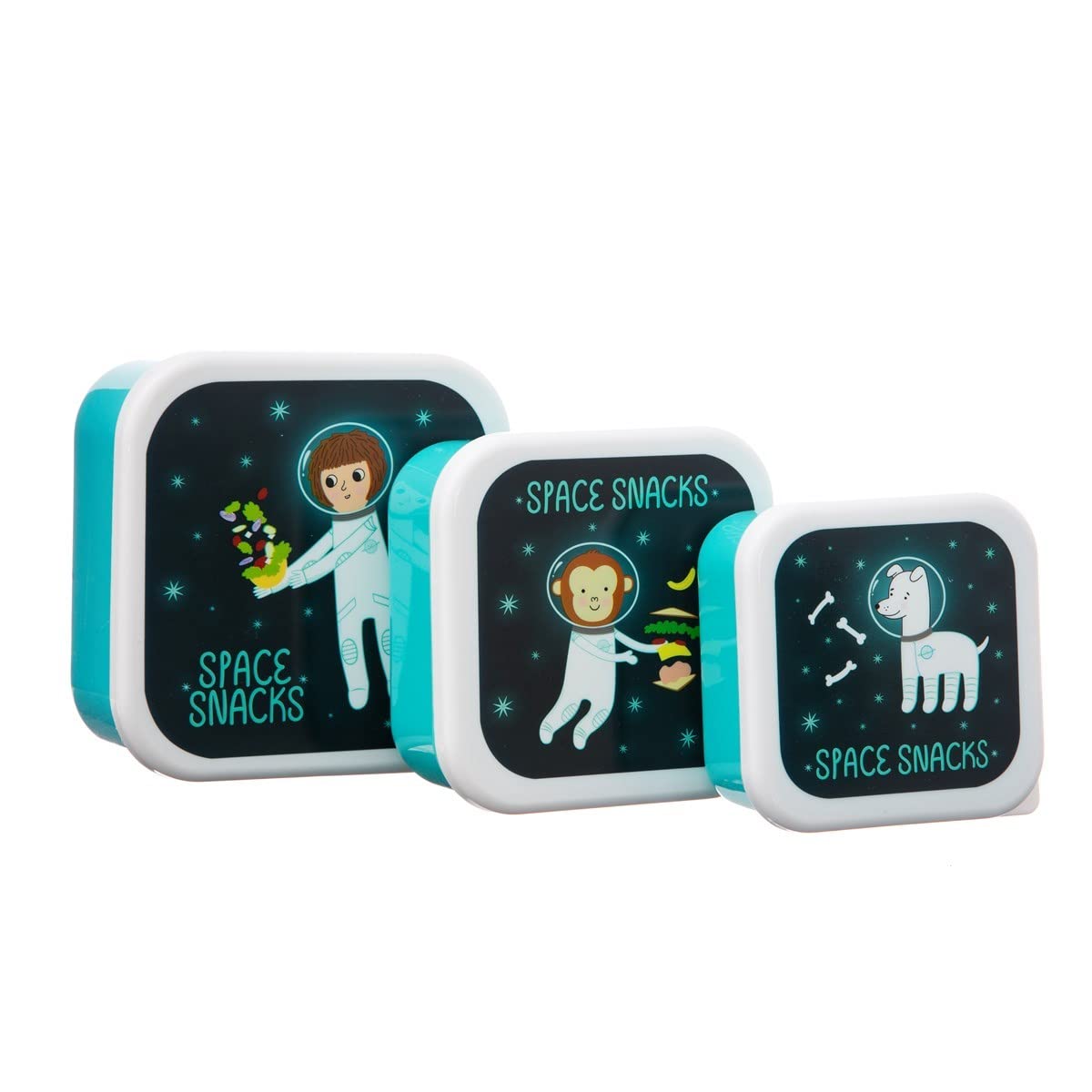 Sass & Belle Space Explorer Lunch Boxes - Set Of 3