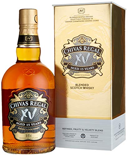 Chivas Regal XV - 15 jähriger Blended Scotch Whisky mit weichen und mildem Geschmack - 0,7l