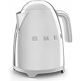 Smeg 50's Retro Style Kettle, 1.7L, 7 Cups, Automatic Shut Off, Stainless Steel, KLF03SSUS