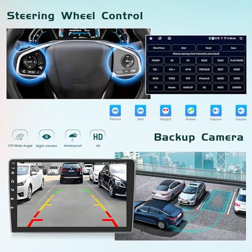 Hikity Android 15 6+128GB Car Radio DSP Carplay for Citroen Berlingo B9 2008-2017/Peugeot Partner 2008-2019 Aves 9" Screen, Auto Radio Aves Wireless Carplay Android Auto, BT/WiFi/FM/RDS+CAM+MIC