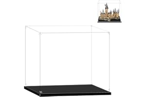 LILIKAKA Acrylic Display Case for Lego 71043 Hogwarts Castle, 28.7x18.9x24.8inches (73x48x63cm), Protect Your Collectibles from Dust with a Clear Showcase