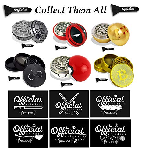 image for nestpark Official Bitcoin Coin Herb Grinder - Non Stick Multi Hole Des