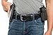 GritGuts Concealed Carry CCW Thick Leather Gun Belt, 1 1/2 Inch 100% USA Full-Grain Leather Belt, 100 Year Warranty-Stitchless Pattern,Black, Men's, Holiday Gift, Heavy Duty