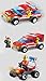 xipoo 3-in-1 Fire Police and Fireman Series, Building Block Play Set, 6 Years and Up, 200 Pieces