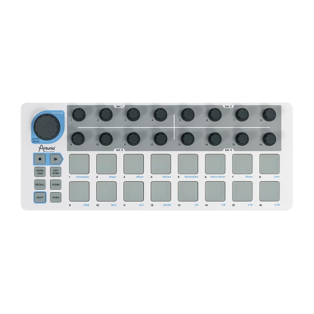 Arturia - BeatStep - Compact MIDI Controller & Sequencer with Creative Software for Recording - 16 Pads, 16 Encoders