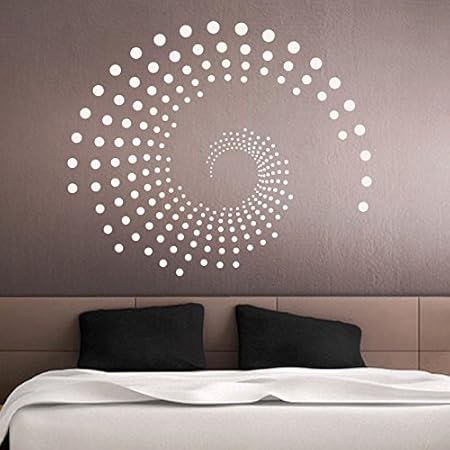 Grandora Wandtattoo Ornament Kreise Punkte I Weiss Bxh 100 X 84 Cm I Wohnzimmer Schlafzimmer Flur Wandaufkleber Wandsticker Aufkleber Sticker W941 Amazon De Kuche Haushalt