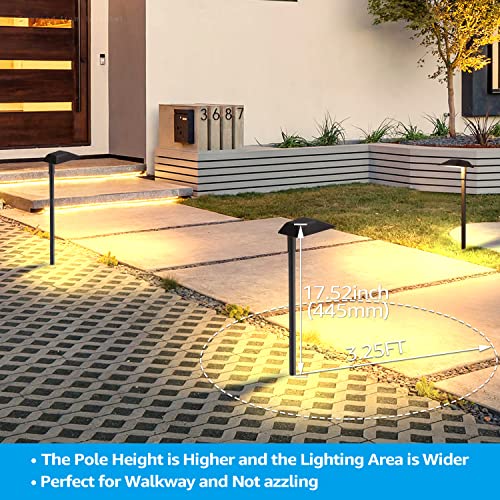 LEONLITE 12 Pack LED Low Voltage Pathway Lights, 5W 400LM 1215V AC/DC