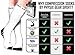 Physix Gear Compression Socks - Best Men & Womens Compression Socks for Circulation, Running, Nurses, Athletic Use Sock Compression, Blood Pressure Socks, Calcetines de Compresion, All, White, L/XL
