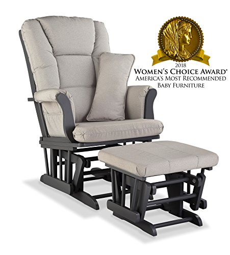 Stork Craft Tuscany Custom Glider And Ottoman With Free Lumbar - Main Image
