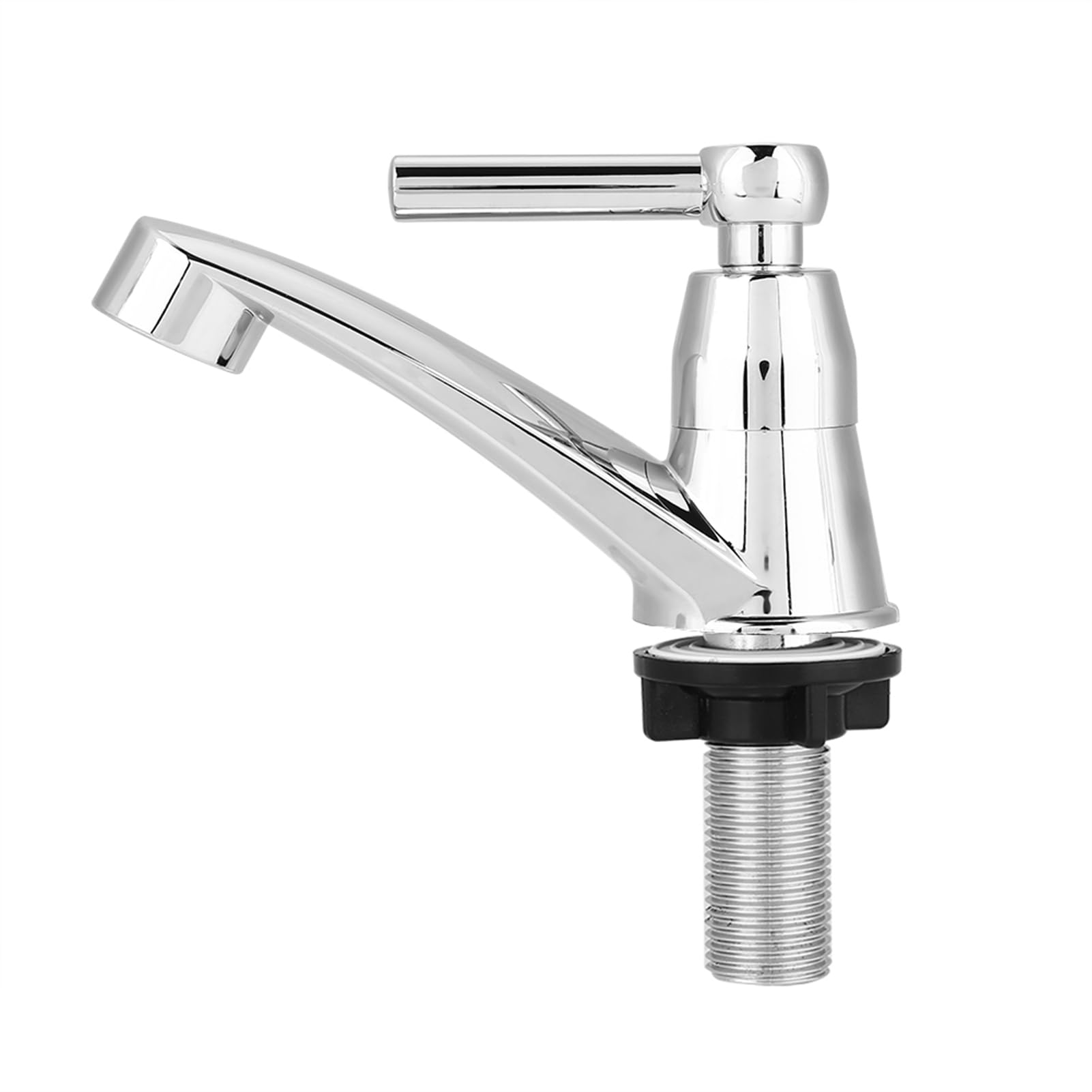 Kitchen Sink Faucet ABS Chrome Single Cold Water Sprayer Tap for Bathroom Basin Washing Vegetables Dishes Tableware Straight G1/2 Faucet Accessory