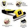 Best Professional Deshedding Tool and Pet Grooming Brush – D-Shedz by Thunderpaws for Small, Medium and Large Breeds of…