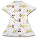 SleepingBaby Zipadee-Zip Swaddle- Cozy Transition Baby Swaddle Blanket with Zipper (Small 4-8 Months | 12-19 lbs, 25-29 inches | Hootie Hoo)