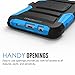 Galaxy A5 Case, MoKo Shock Absorbing Hard Cover Ultra Protective Heavy Duty Case with Holster Belt Clip + Built-in Kickstand for Samsung Galaxy A5 SM-A510F (2016) - Blue (NOT FIT Galaxy A5 2015)