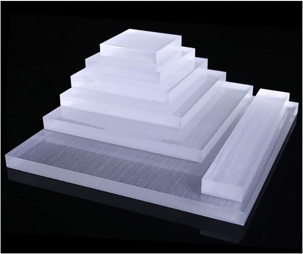 Svea Display Modern Design Premium Grade Acrylic Display Stands Square Blocks Platform for Photo Prop Exhibit Trade Show Store Display Simple and Elegant Timeless Presentation Set of 7 PCs