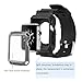 PEYOU Compatible for Apple Watch Band 38mm with Case, [5 Colors Cases for Free] Full Armor Shockproof Rugged Protective Case with Strap Band Compatible for Apple iWatch 38mm Series 3/2/1