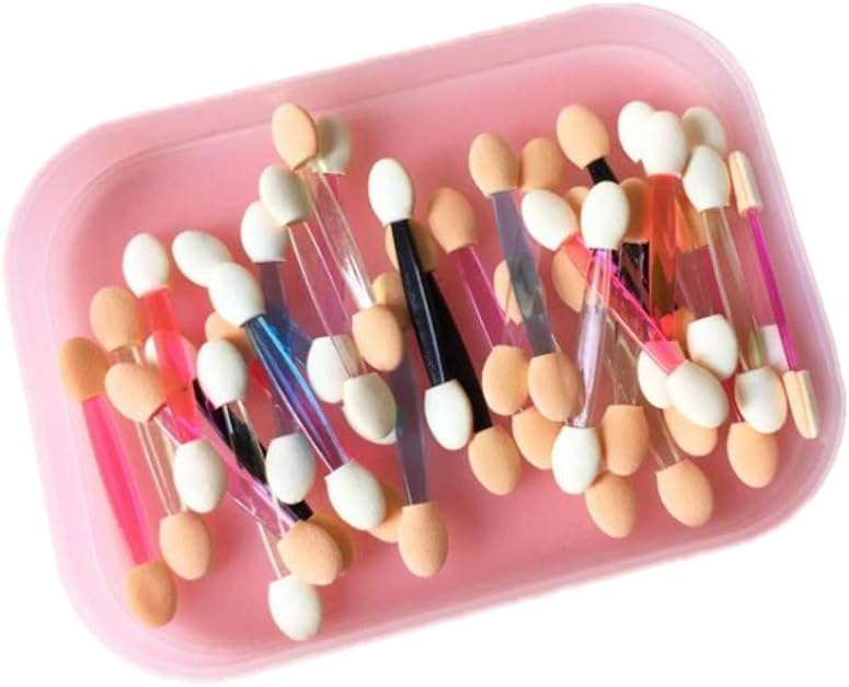 CHSYOO 300 pieces Disposable Double Ended Sponge Eyeshadow Applicator Dual Sided Eye Shadow Brushes Makeup Tools - Image 4