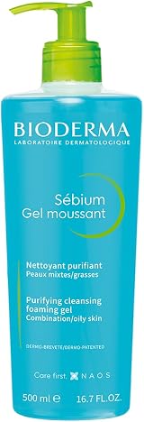 Bioderma Sebium Foaming Gel Purifying Cleanser 500ml Oily Acne Prone Skin