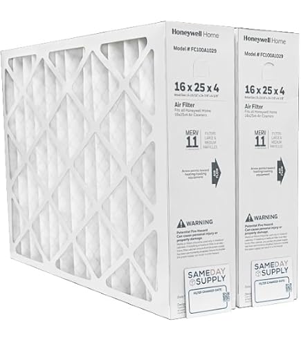 Filtre de remplacement plissé de Clean Air, 16 po x 20 po x 1 3/4 po