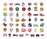 Efivs Arts Newest 50pcs Different Shape Shoes Charms Fits for Croc Shoes & Wristband Bracelet Party Gifts