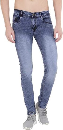 light blue jean men
