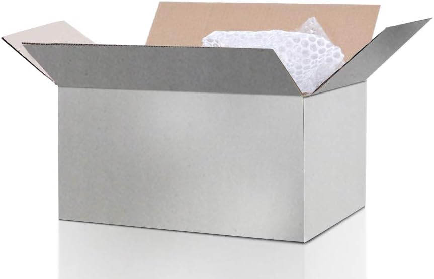 Calenzana 8x6x4 Shipping Boxes Set of 25, Small Corrugated Cardboard Box for Mailing Packing Gifts, White : Office Products