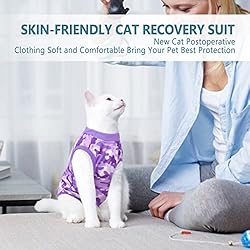 SUNFURA Cat Recovery Suit for Abdominal Wounds Spay
