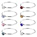 JEWELRIESHOP 40pcs Nose Ring Stainless Steel Nose Hoop Piercing Jewelry Bone Studs for Women Men Hypoallergenic 22G (Ring with Multi Colors)
