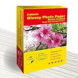 Conink Photo Paper 100 Sheets 4x6 Photo Paper High Glossy Vivid Color Waterproof Photographic Paper Works with All Inkjet Printers (100sheet 46)