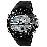 SKMEI 1016 New Sports Watch Silicone 50M water resistant Light Digital, Black