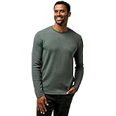TravisMathew Mens Cloud Waffle Crew Dark Olive X-Large