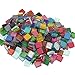 200Pcs/200g Mosaic Tiles Decoration Crafts 10MM Rectangle Mixed Color Glass