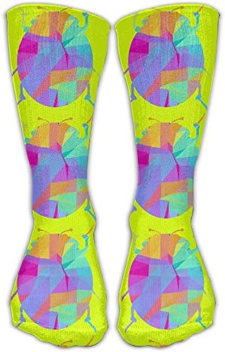 Hexapod Rainbow Triangles Men's Women's Cotton Casual Fashion Warm Socks Crew Socks Tube Socks