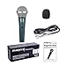 Phenyx Pro Wired Vocal Dynamic Handheld Microphone, With XLR Cable, Ideal for Vocal, Studio, Instrument, Recording, Karaoke, Performance, Events (Sigma 8A)