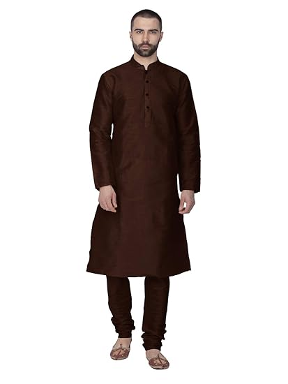 Men's Kurta (SKURTA_412_WI_M_red_Medium)
