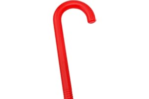 INXENS Halloween Red Cane Prop for Magician Costume Accessories, 35 Inch Plastic Walking Stick, Detachable Halloween Walking Cane and Theatrical Cosplay Staff, Party Prop for Adults & Kids