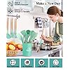 LKKCHER-Kitchen-Utensil-Set-12-Piece-Silicone-Kitchen-Gadget-for-Cooking-Baking-BBQ-Non-Stick-Non-Scratch-Cookware-Set-with-Wooden-Handle-Heat-Resistant-Silicon-Tongs-Spatula-Tool-Set-with LKKCHER 22PCs Silicone Kitchen Utensils Set with Holder, Heat Resistant Cooking Utensils Set, Silicone Utensil Set with…