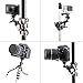 DSLR Camera + Action Cam + Smartphone Mini Octopus Tripod 3-in-1 Flexible Gorillapod Compatible for iPhone Samsung + Canon Nikon Camera/Comcorder+GoPro Sony SJCAM Xiaomi Yi Tripod Selfie Stand Holder